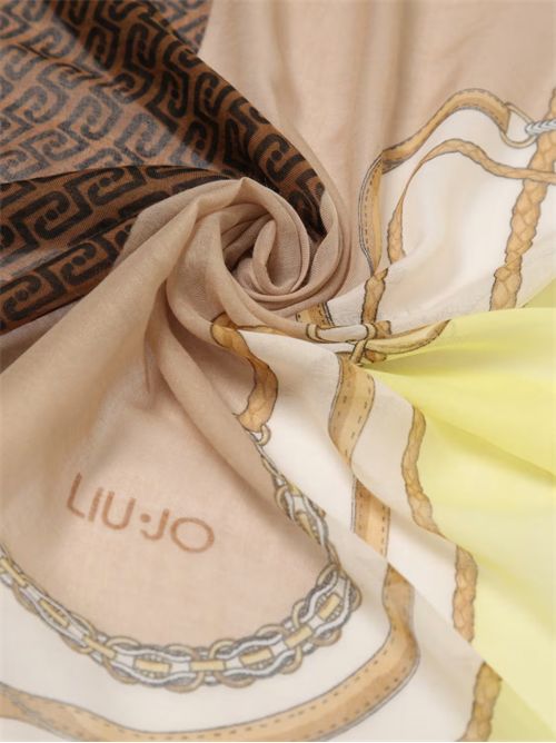 Stola Liu Jo in poliestere con monogram LJ all over LIU JO | 2A6052T2745/40636